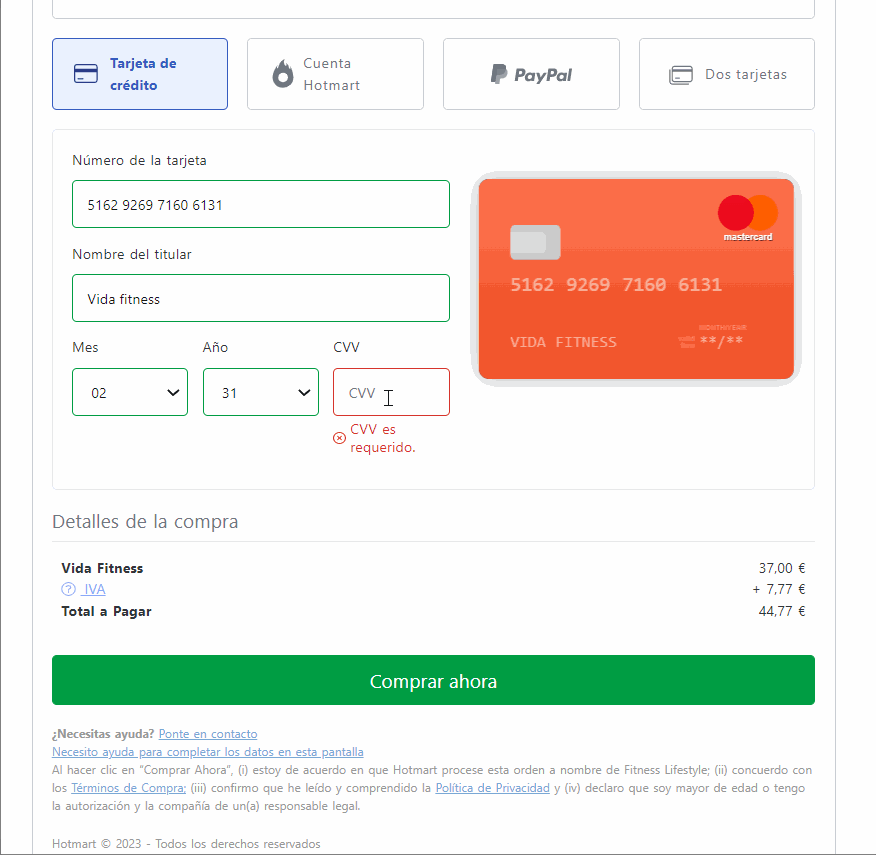 ¿qué Es El Código De Seguridad De La Tarjeta De Crédito Cvvcvc Central De Ayuda Hotmartemk 4986