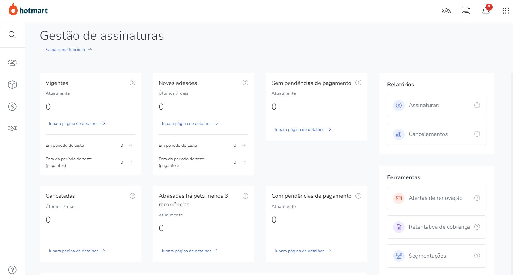 Conheça O Dashboard De Gestão De Assinaturas Central De Ajuda Hotmart 1444